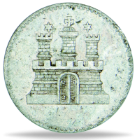 1 Sechsling Hamburg 1823-1855 - Münze Rückseite 1 Sechsling Hamburg 1823-1855 - Münze Rückseite