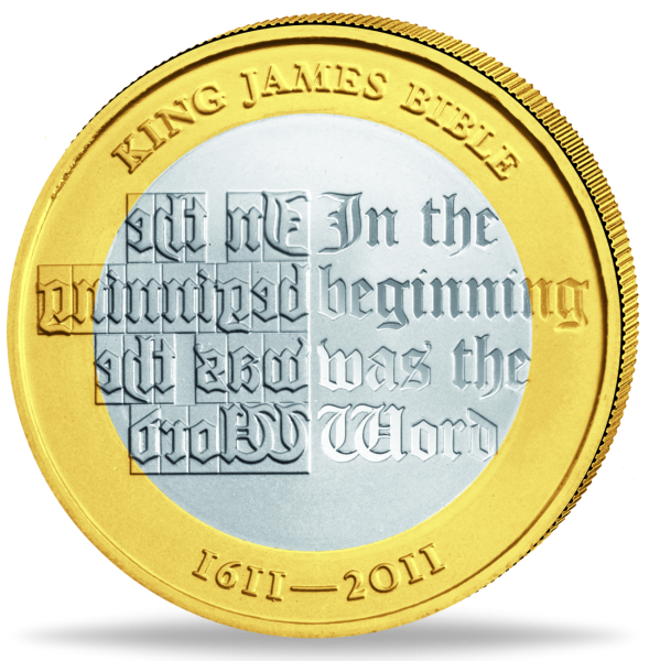 Großbritannien, 2 Pfund 2011, King James-Bibel - Münze Vorderseite