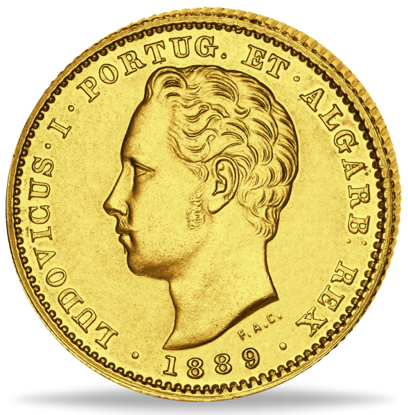 5000 Reis Ludwig I - Vorderseite Münze