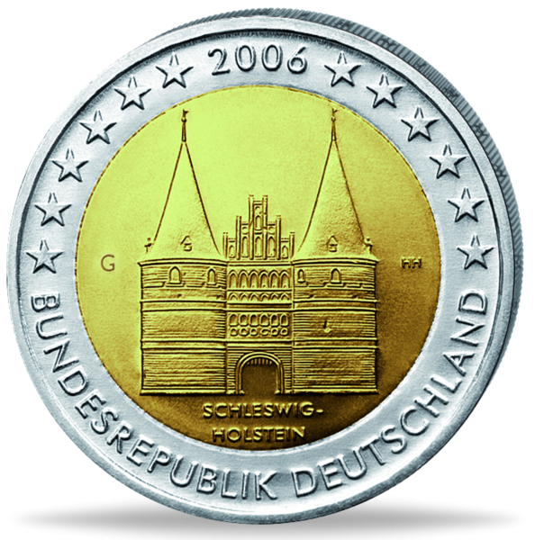 2 Euro Holstentor - Vorderseite Münze