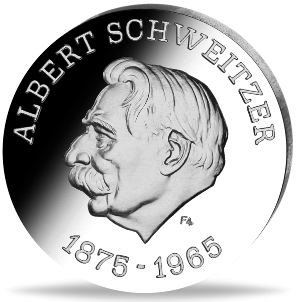 10 Mark der DDR Albert Schweitzer - Vorderseite Münze