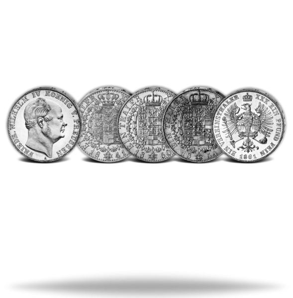 01149540000S00_4xTaler_Komplettsatz_Friedrich_Wilhelm_IV_Silber_Ag_VS