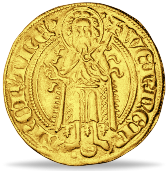 Domstadt Trier, Goldgulden 1388-1418 - Gold - Münze Vorderseite