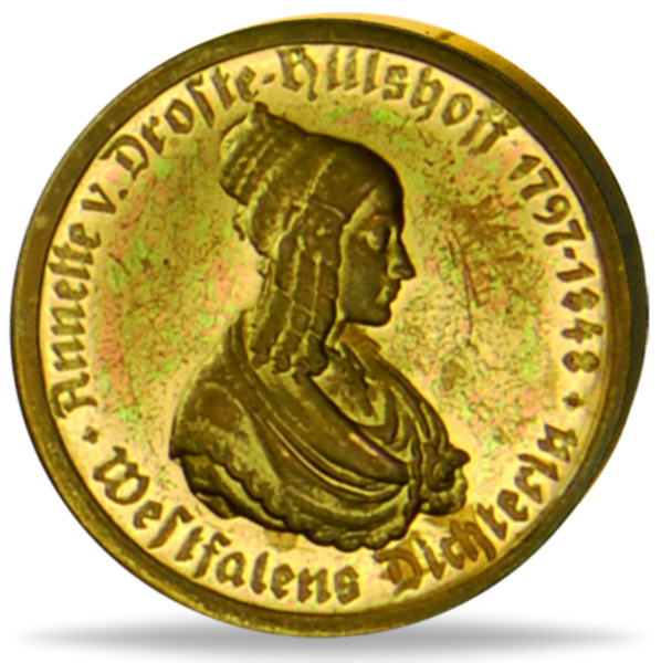 10 Mark Annette von Droste-Hülshoff 1923 Stempelglanz - Münze Vorderseite