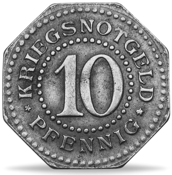 10 Pfennig „Kriegsnotgeld“ -  Eisen - Münze Vorderseite
