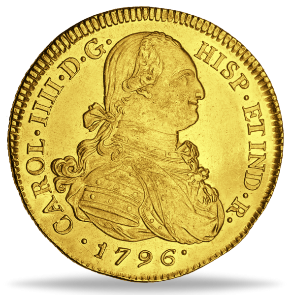 8 Escudos Karl IV - Vorderseite Münze