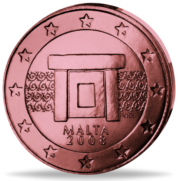 Malta, 5 Cent, 2008, bfr. - Münze Vorderseite