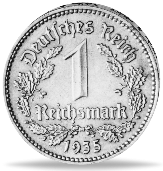 1 Reichsmark „Reichsadler - Nickel - 1935“ (Jaeger 354) - Münze Vorderseite