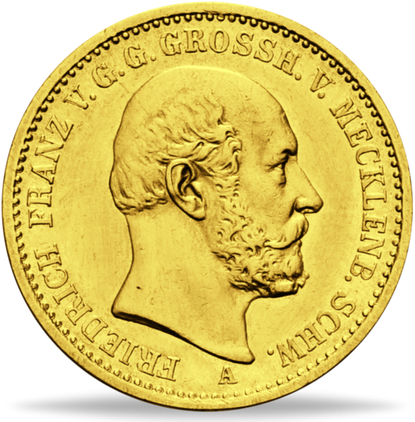 20 Mark M Schwerin Fr Franz - Münze Vorderseite