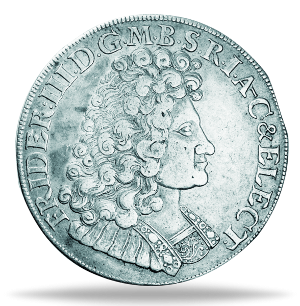 2/3 Taler Friedrich III. - Vorderseite Silbermünze