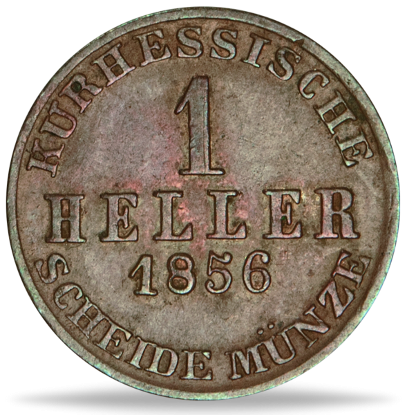 1 Heller Kurfürstentum Hessen-Kassel 1843-66 - Münze Vorderseite