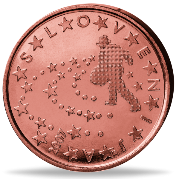 5 Cent Slowenien 2007 - Münze Vorderseite