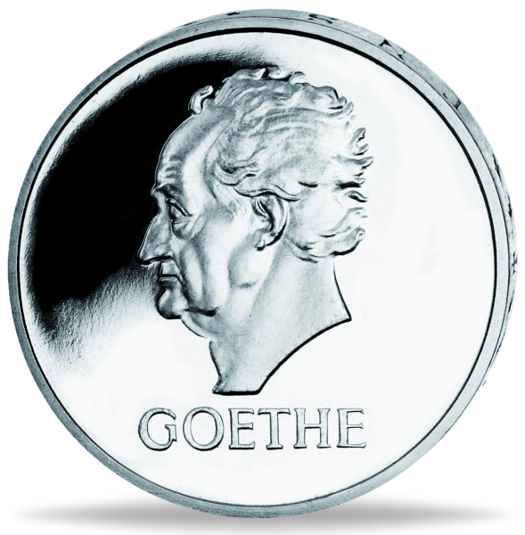 5 Mark Johann Wolfang von Goethe - Vorderseite Münze