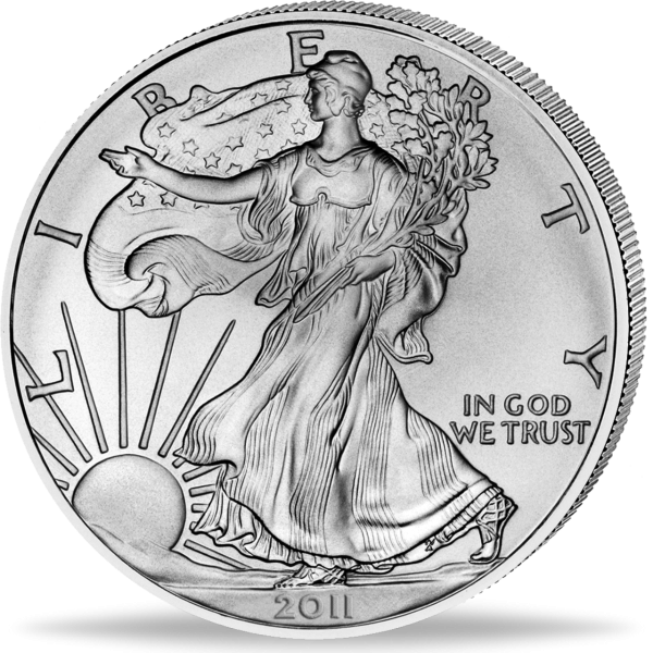 1 Dollar Eagle, Silber - Münze Vorderseite