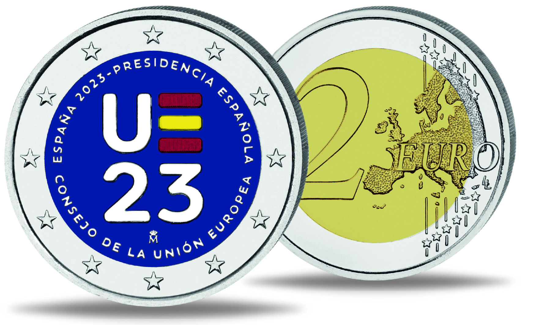 2 Euro zum Vorsitz von Spanien im EURat 2023 mit hochwertiger