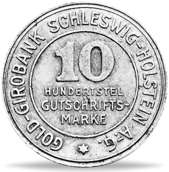 10/100 Gutschrifts-Marke „Schleswig-Holstein“ - Münze Vorderseite