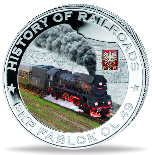 5 Dollar PKP Fablok - Silber - Münze Vorderseite