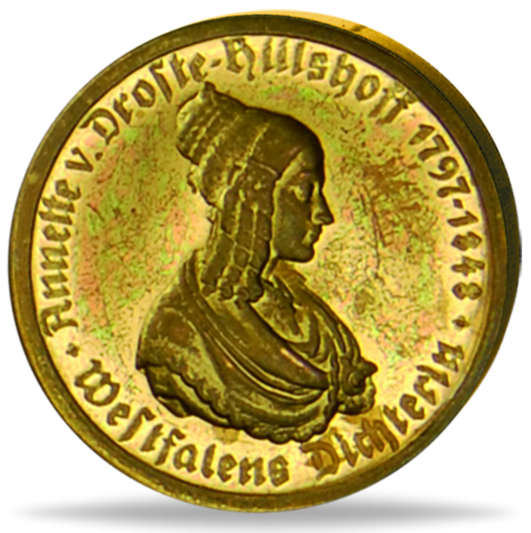 10 Mark Annette von Droste-Hülshoff 1923 Stempelglanz - Münze Vorderseite