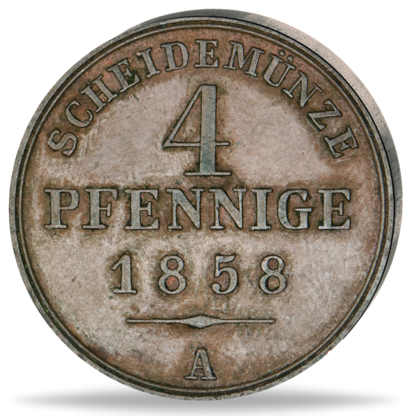 4 Pfennig Schaumburg Lippe - Vorderseite Münze