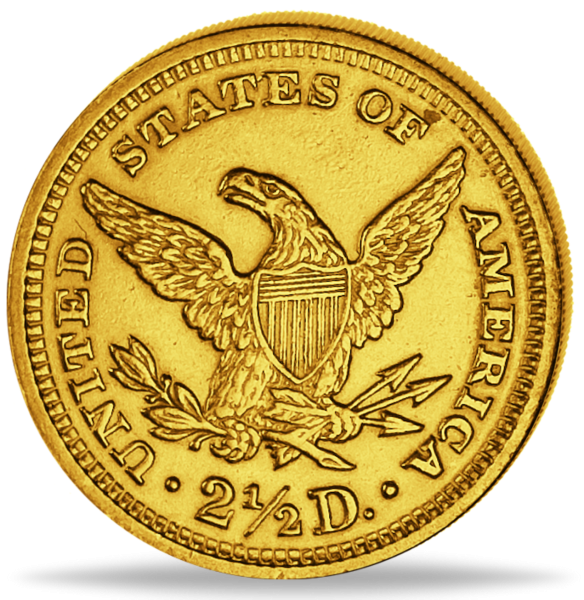 2,5 Dollar Liberty Head coronet Head - Rückseite Münze