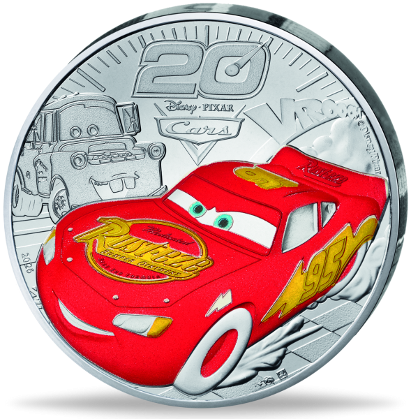 Frankreich, 10 Euro CARS, 2026, Silber, st, Farbappli. - Münze Vorderseite