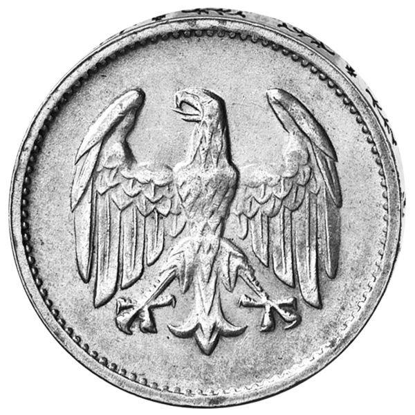1 Reichsmark Adler, Silber - Münze Vorderseite
