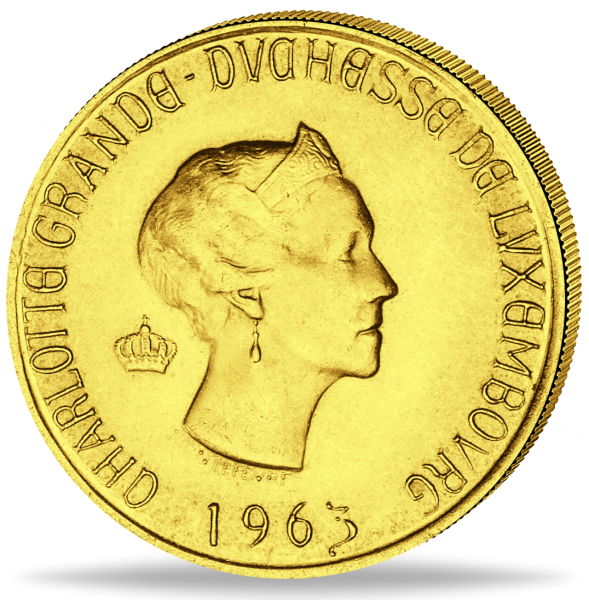 20 Francs Charlotte Luxemburg - Vorderseite Münze