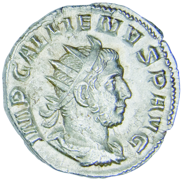 Doppel-Denar Kaiser Gallienus - Münze Vorderseite