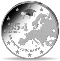 Bundesrepublik Deutschland, Gedenkprägung zur Reihe 2 € Erasmus 2022