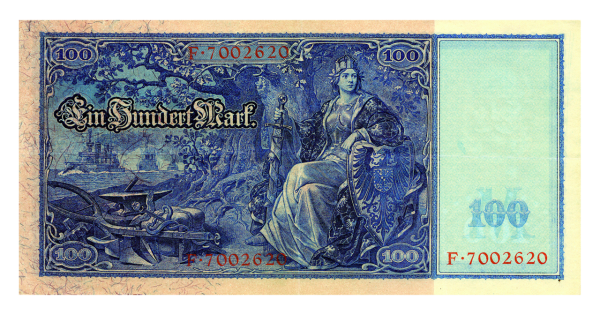 100 Mark Flottenschein - Münze Vorderseite