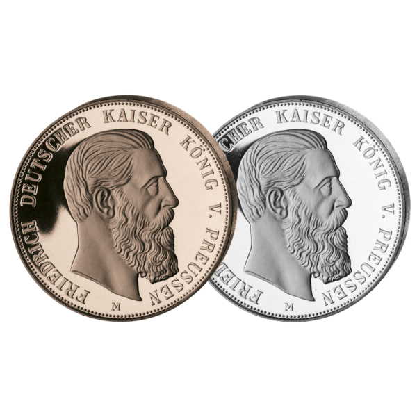 Komplettsatz Gedenkprägungen Friedrich III. - Todestag