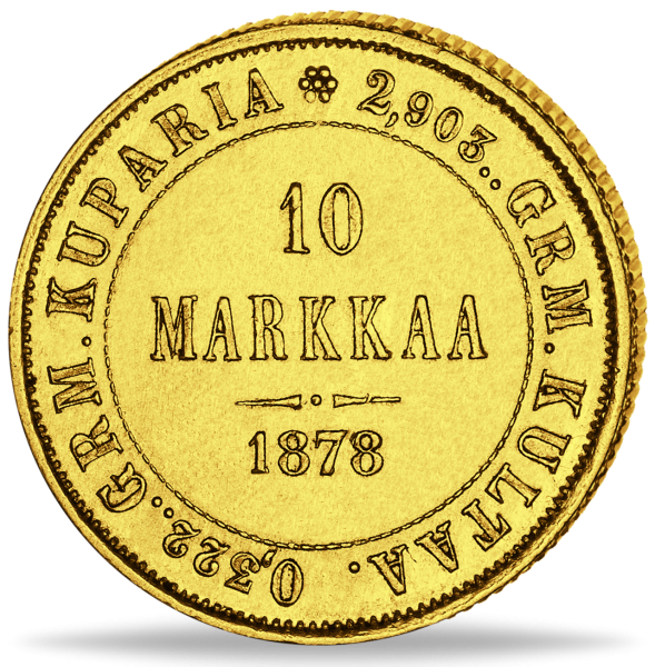 10 Markaa Finnland Doppelkopfadler - Vorderseite Münze