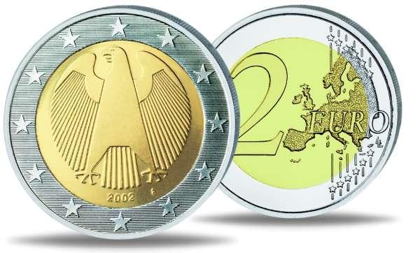 2 Euro Münze 2002 Bis 2012 Bundesrepublik Deutschland 2 Euro Deutschland 2002 | Münzen-Versandhaus Emporium-Hamburg