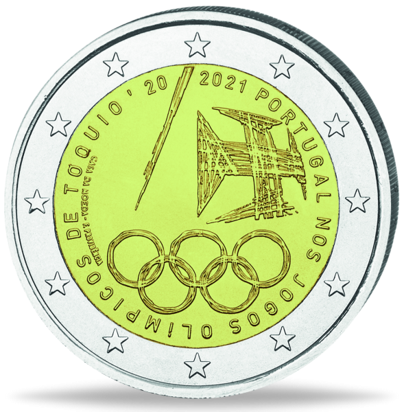 2 Euro Olympische Spiele - Münze Vorderseite