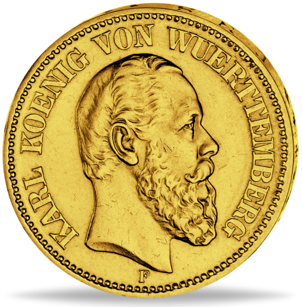 20 Mark Karl I. - Vorderseite Münze