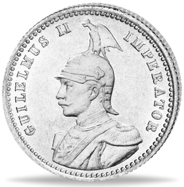 1/4 Rupie Deutsch-Ostafrika, Palmenzweige - J 1913 - Münze Vorderseite