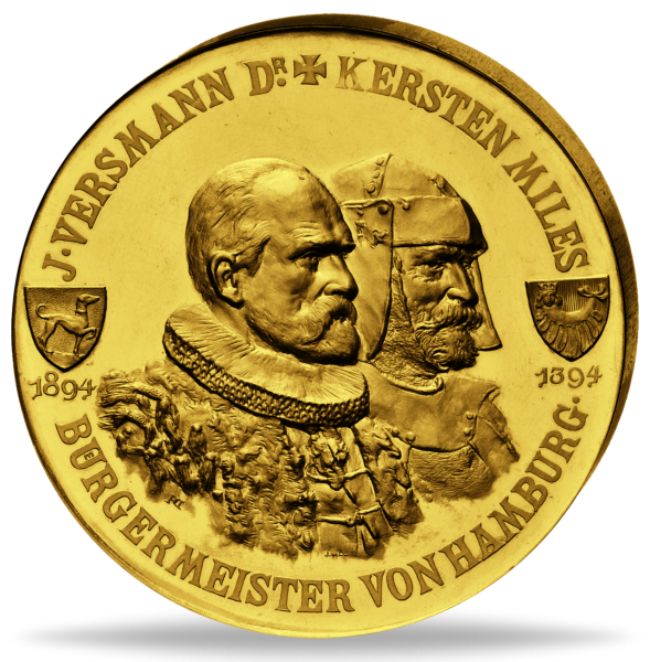 historische Gold-Gedenkprägung 1894 zu 25 Dukaten - Gold - Münze Vorderseite