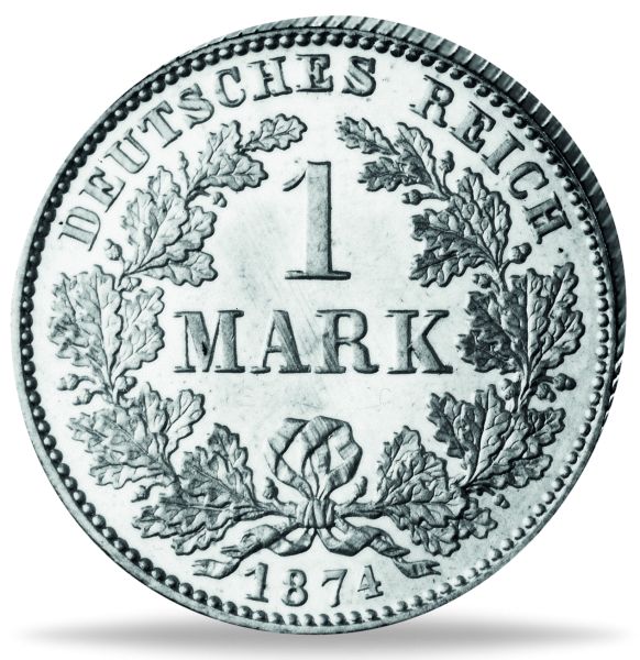 1 Mark Silber kleiner Adler 1873 -87 - Münze Vorderseite