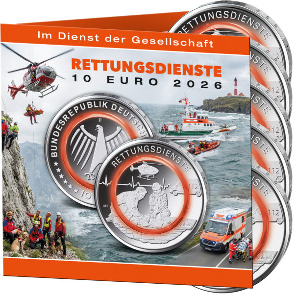 S0011108S ^ V0001183 ^  ^  ^  ^_5x 10 E Rettungsdienste A-J, bfr. im Album_Satz