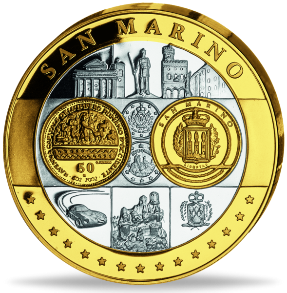 Euro-Gedenkprägung San Marino - Vorderseite