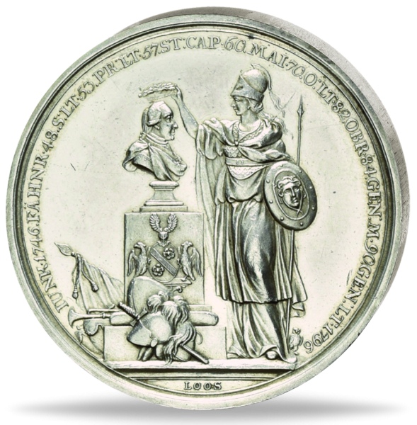 Friedrich Wilhelm II 1796 a d Generalleutnant des Dragonerregimen - Vorderseite