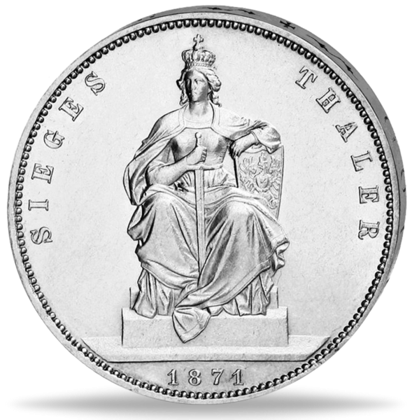 Vereinstaler Siegestaler Preußen 1871 - Rückseite Münze