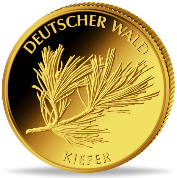 20 Euro Deutscher Wald Kiefer - Prägestätte Hamburg - Münze Vorderseite