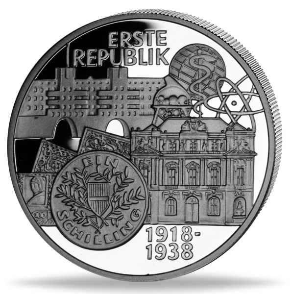 100 Schilling Erste Republik - Münze Vorderseite