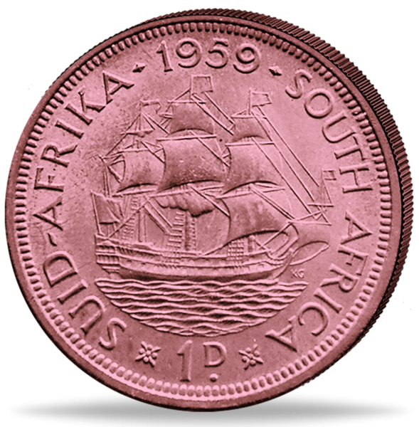 1 Penny Elizabeth II Schiffspenny - Münze Vorderseite