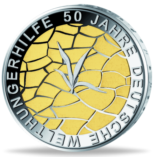 Deutschland 10 Euro „Welthungerhilfe“ 2012 vergoldet - Münze Vorderseite