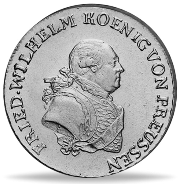 1/3 Taler Preussen 1786-1798 - Münze Vorderseite