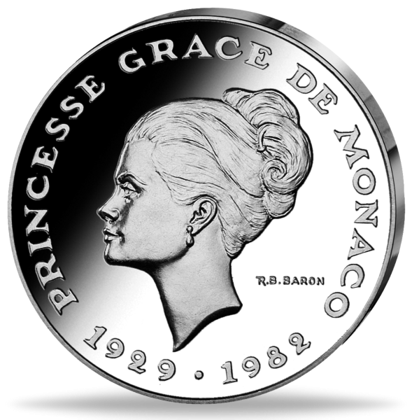 10 Franc 1982, Grace Kelly: Die Rose von Monaco - Münze Vorderseite
