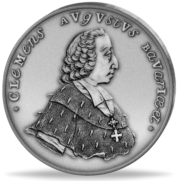 Kurfürst Clemens August von Bayern - Vorderseite Gedenkprägung