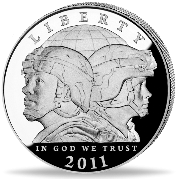 1 US Dollar United States Army 2011 - Vorderseite Münze